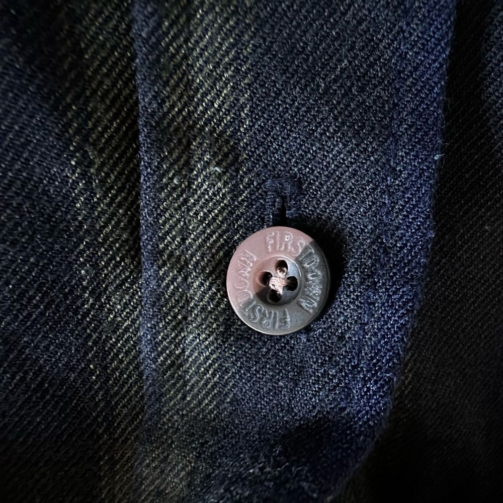 First Down Plaid Button Down Shirt Medium - image 3